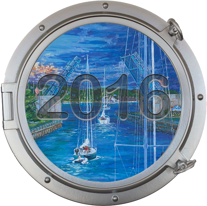 Charlevoix Venetian Festival Artwork - Handcrafted Nautical Decor Nthx044m Silver Finish Porthole (672x673), Png Download