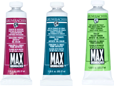 Max Water Mixable Oils - Grumbacher Max Water Miscible Oil Paint, 37ml/1.25 (413x296), Png Download