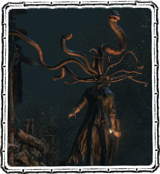 Snake Parasite - Bloodborne Serpent (615x671), Png Download