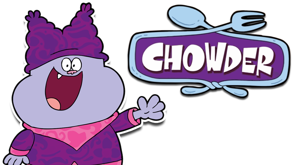 Chowder Transparent Purple - Chowder Cartoon Network (1000x562), Png Download