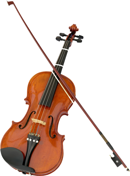 Violin & Bow Png Image - Violin And Bow Cartoon (800x800), Png Download