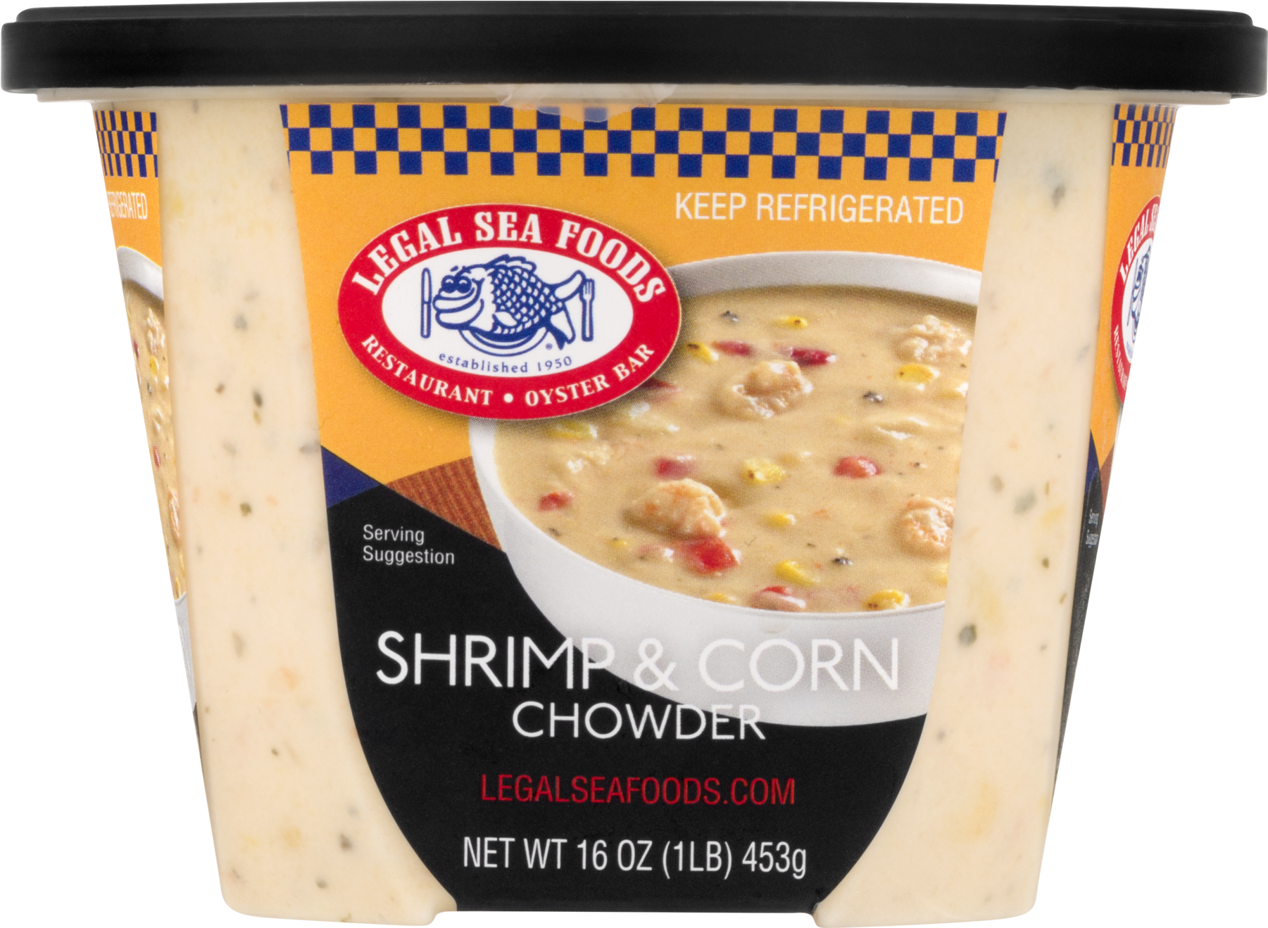 Legal Sea Foods Legal Sea Foods Shrimp & Corn Chowder, - Legal Sea Foods Shrimp & Corn Chowder - 16 Oz (1800x1800), Png Download