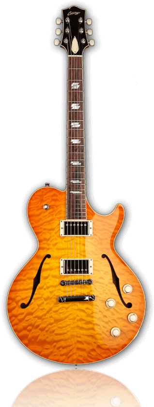 Collings Soco Deluxe - Gibson 1958 Les Paul Plaintop Gloss Ice Tea Les Paul (375x870), Png Download