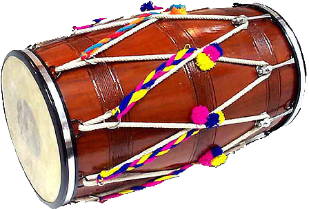 There Is Nothing Uncommon About This Musical Instrument - Dhol Instrument Of India (450x450), Png Download