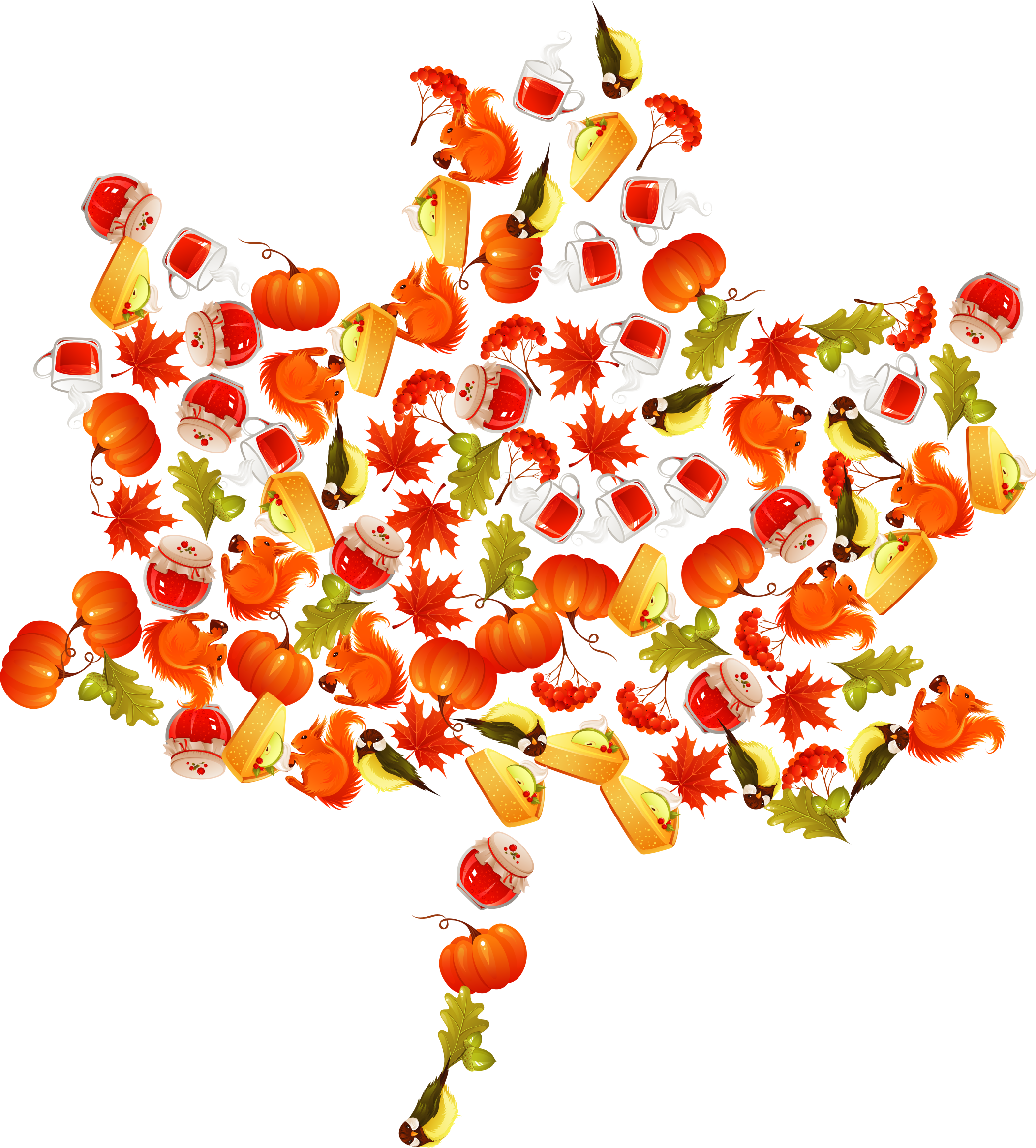 This Free Icons Png Design Of Autumn Maple Leaf Montage (2106x2334), Png Download