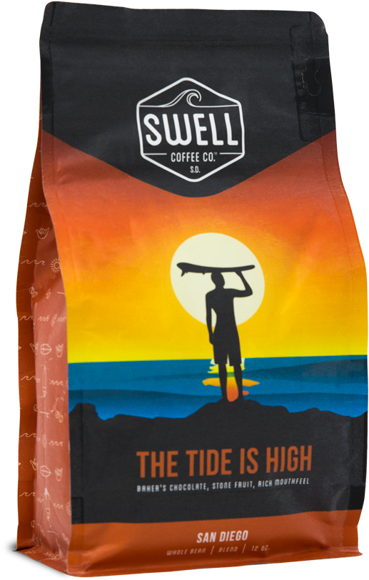 La - Swell Coffee Co (800x857), Png Download