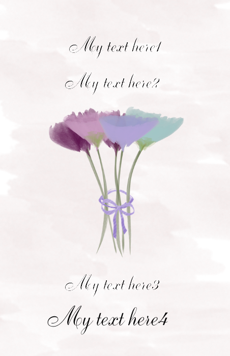 Back Design - Custom Cute Watercolor Peonies Flowers Floral Journal (452x700), Png Download