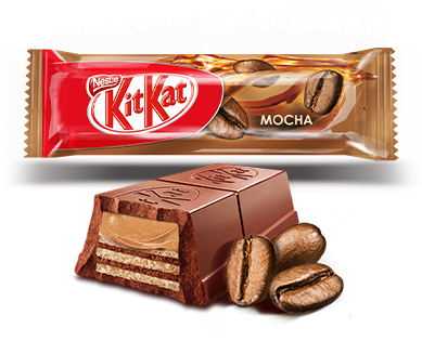 Kitkat Mini Moments Cookies & Cream Kitkat Mini Moments - Kitkat Mocha Mini Moments (389x315), Png Download