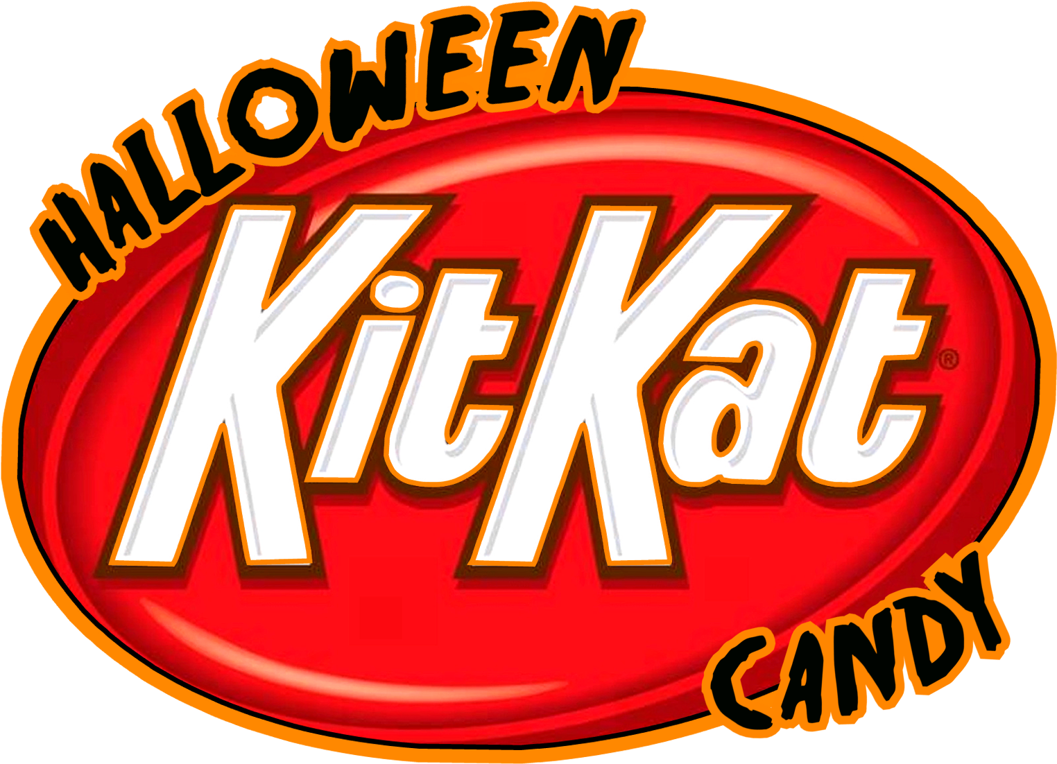 I Love Halloween Gimmicks - Kit Kat Bar (1547x1118), Png Download