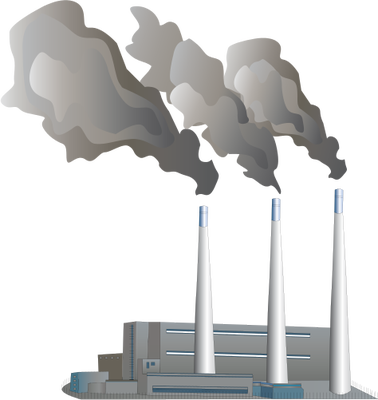 Ian Symbol Industry2 - Coal Power Plant Png (378x400), Png Download