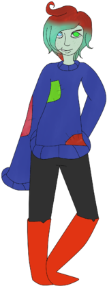 Ytw's Harlequin Opal - Cartoon (359x479), Png Download