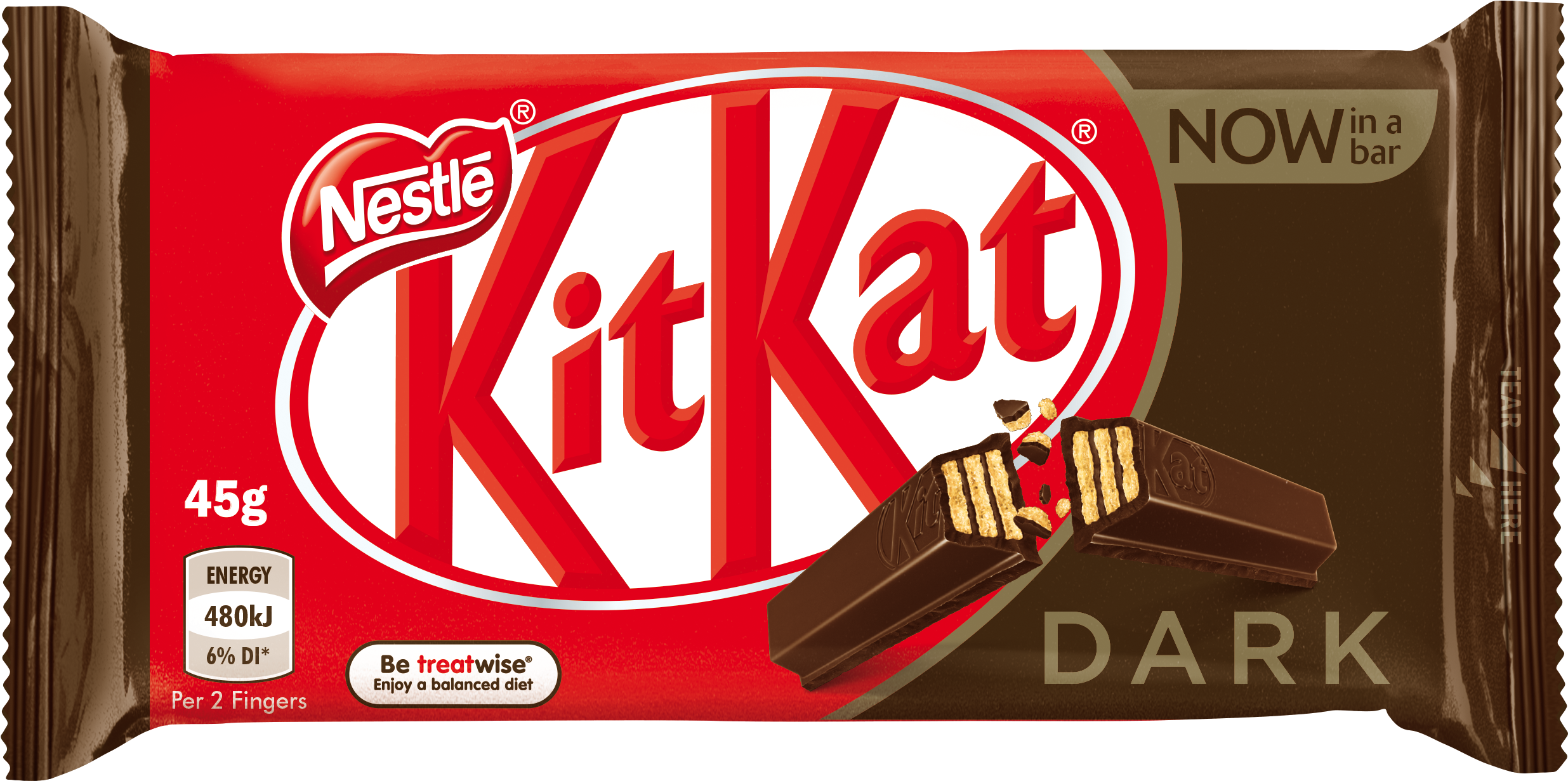 Nestle Releases Dark Kitkat And Milkybar With Cookies - Nestle Kit Kat Dark (350x350), Png Download