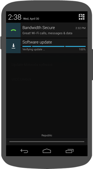 Verify Update Kitkat - Portable Network Graphics (327x564), Png Download