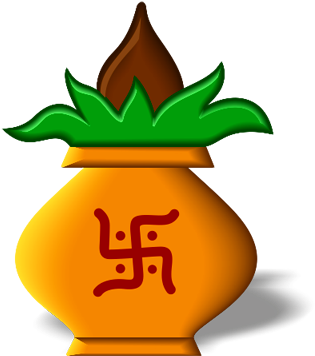 Gold Plated Designer Kalash Png - Chhath Puja (400x400), Png Download