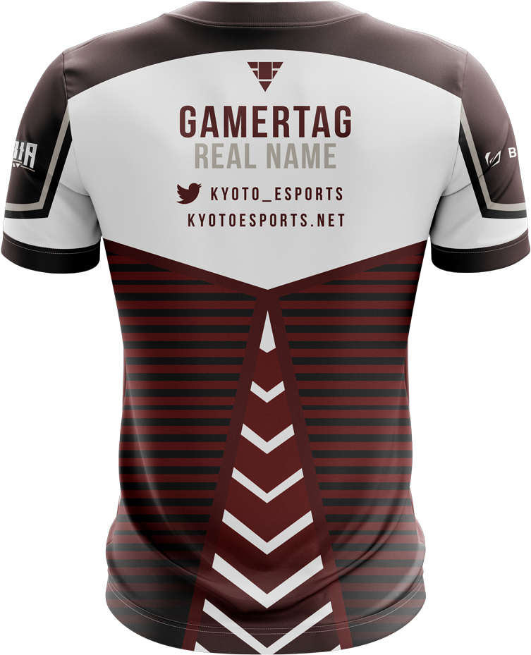 Kyoto Esports Short Sleeve Jersey - Jersey Esport Back Png (1000x1000), Png Download