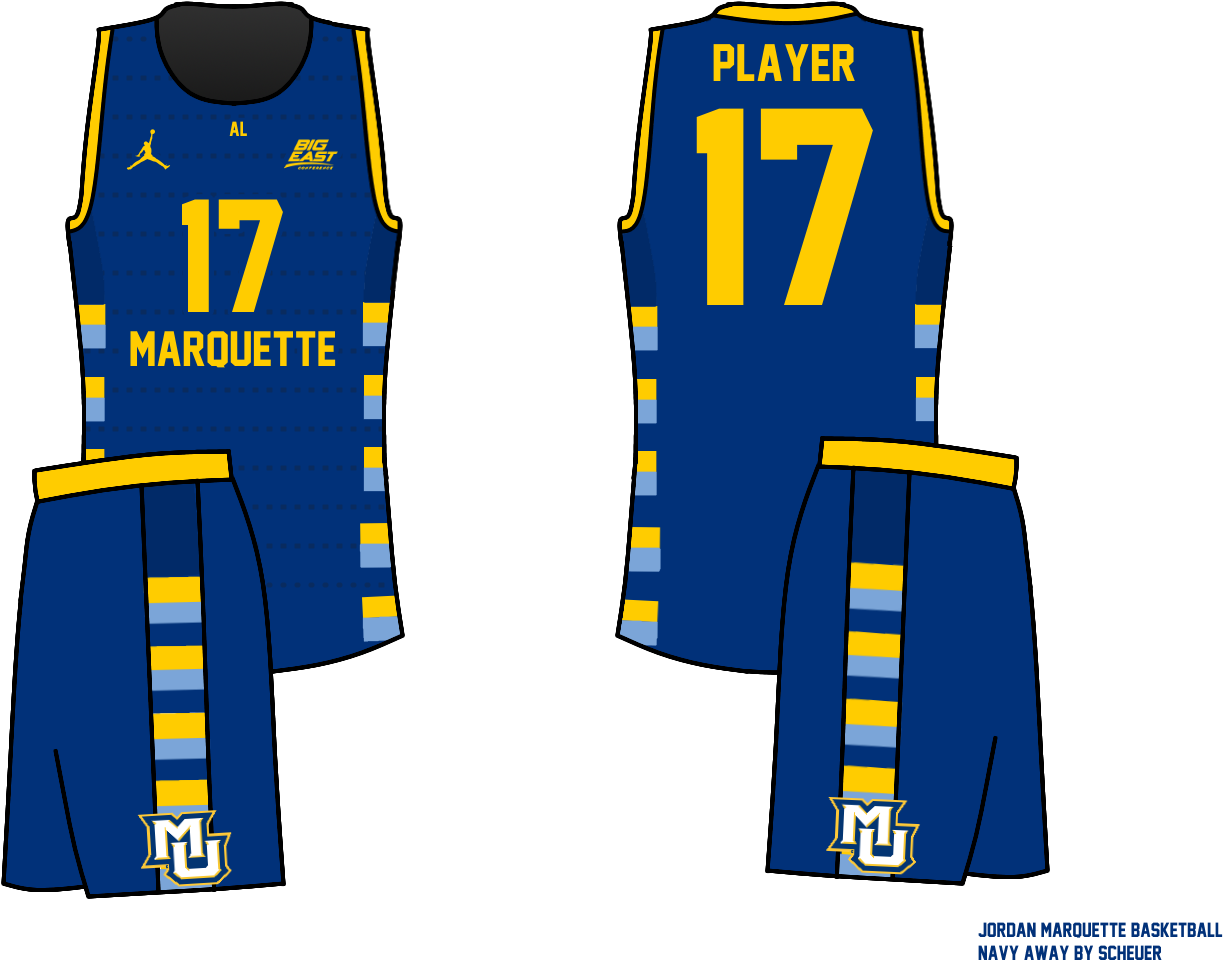 Both Jerseys Feature The Same Throwback Numbering And - Navy Blue Basketball Uniforms (1358x1024), Png Download