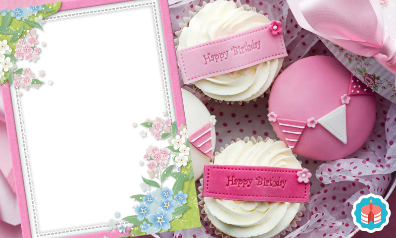 Happy Birthday Frame Png (800x480), Png Download