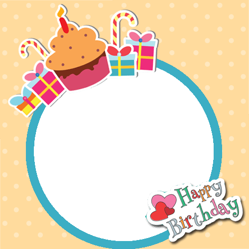 15 Birthday Frame Png For Free On Mbtskoudsalg - Happy Birthday Wishes With Photo Frame (500x500), Png Download