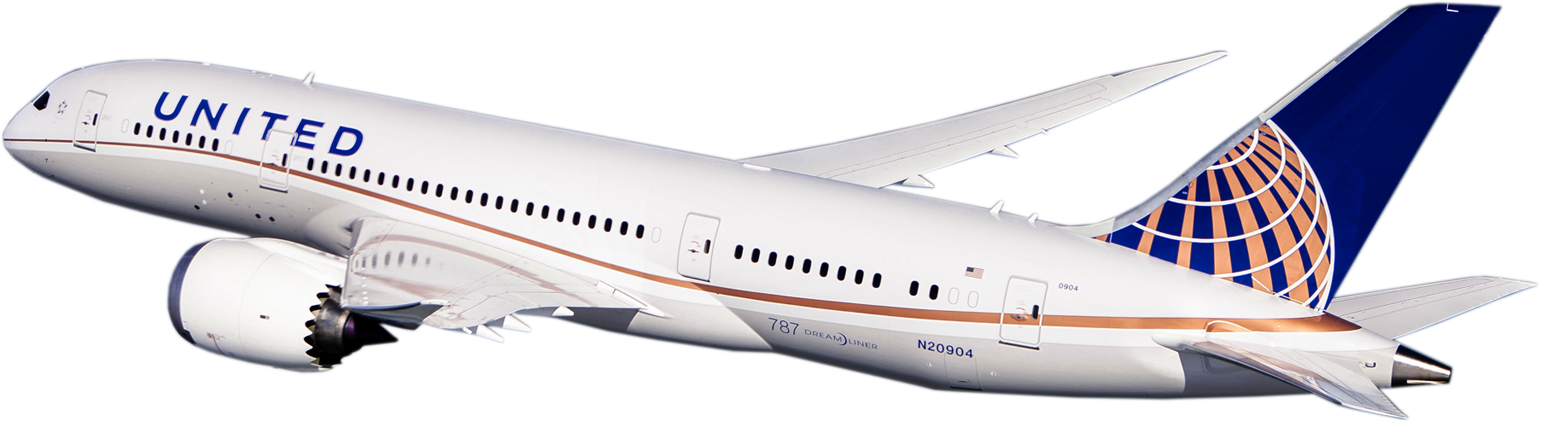 United Airlines - United Airlines Plane Png (1541x422), Png Download