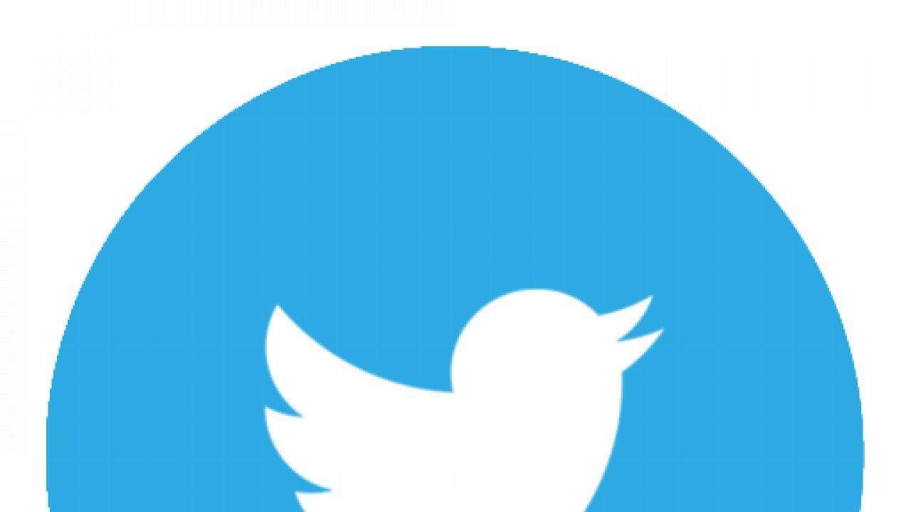 Twitter Circle Png Banner Black And White - Twitter Circle Logo Transparent (1280x720), Png Download