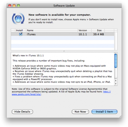 What's New In Itunes - Software Update (500x498), Png Download