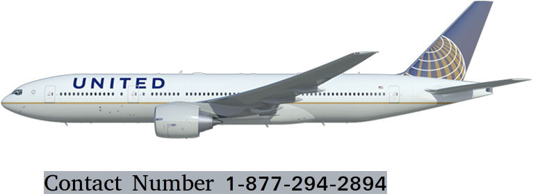 How To Contact United Airlines Customer Service - United Airlines Plane Transparent (1000x445), Png Download
