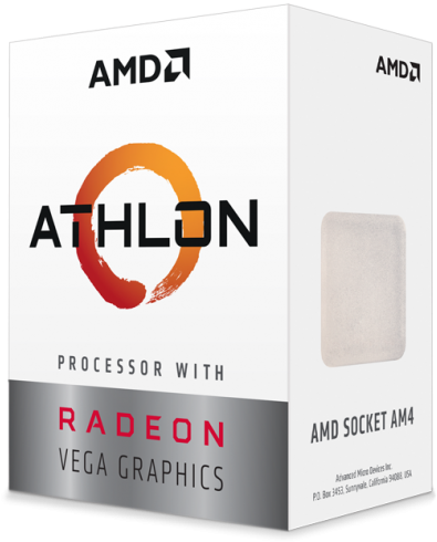 Amd Has Today Extended Its Latest Zen Cpu And Vega - Amd Athlon 200ge Box (500x436), Png Download