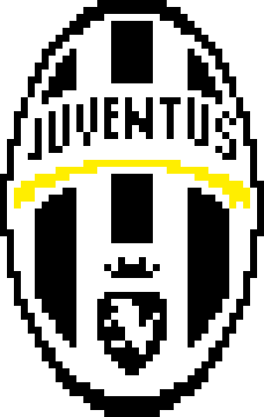Juventus Badge - Pixel Art Juventus (380x600), Png Download