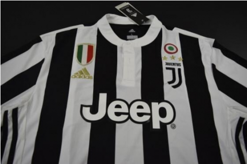Italia Version 17-18 Juventus Home Soccer Sets - Juventus 17 18 Patches (500x500), Png Download