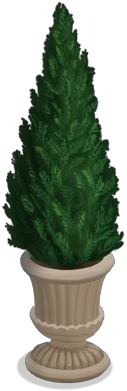 Potted Fir Tree - Flowerpot (390x390), Png Download