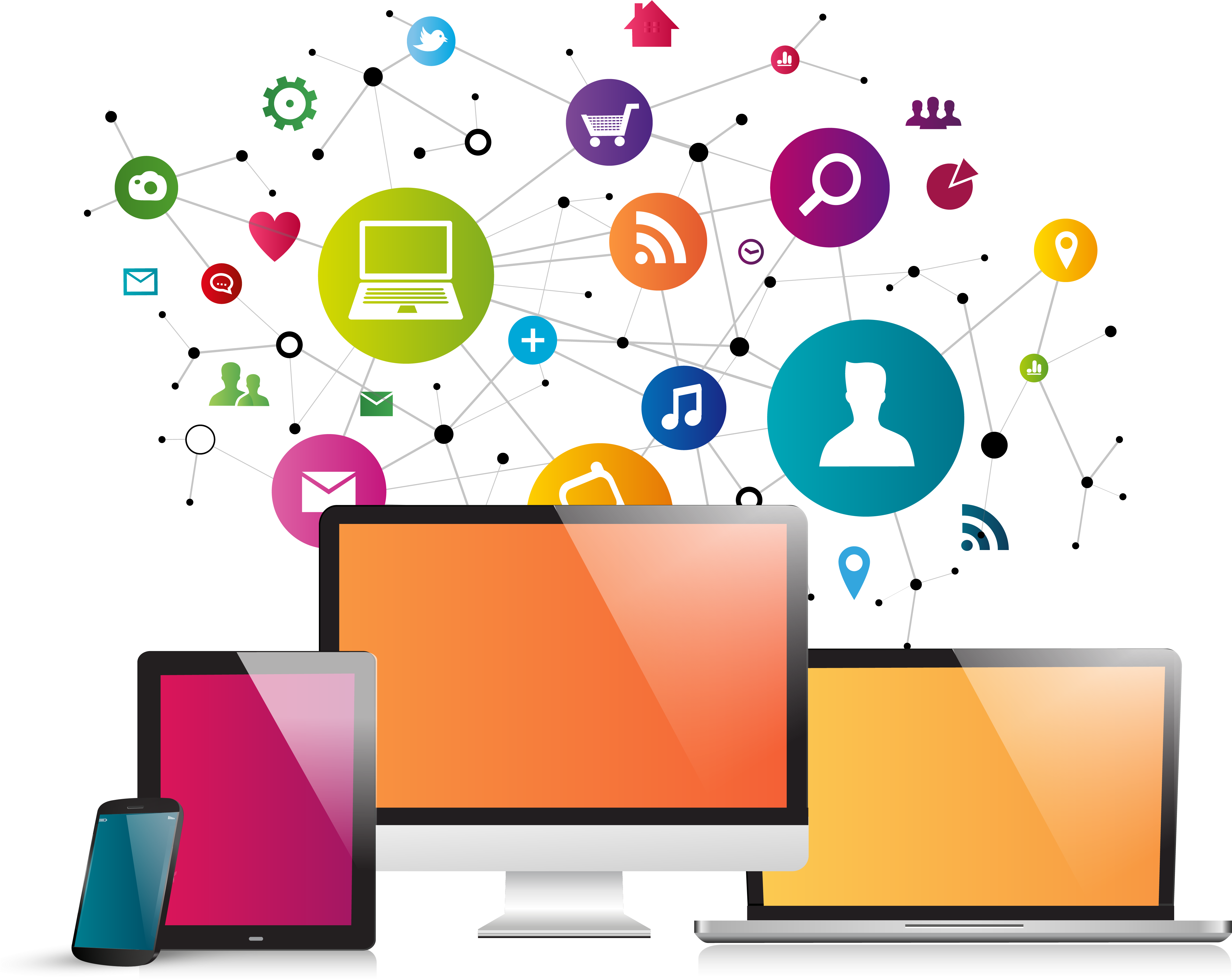 We Combine Strategic Thinking, Management Consulting - Medios Tecnologicos Para Servicio Al Cliente (5038x4187), Png Download