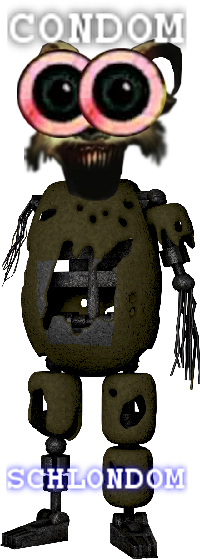 Condom - Fnatl 3 Prototype Dipsy (639x1810), Png Download