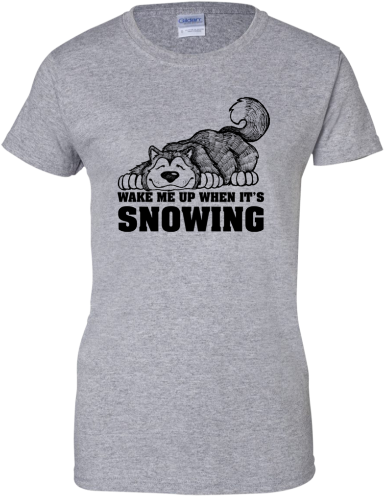 Wake Me When Snowing - Ladies Life Is Better With A Dog T Shirt Animal Rescue (1024x1024), Png Download