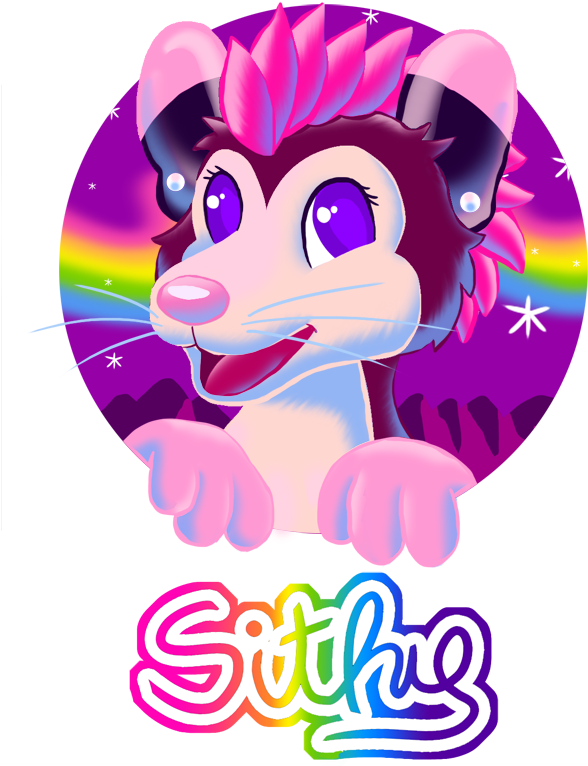 Sithy Lisa Frank Badge - Lisa Frank (640x800), Png Download