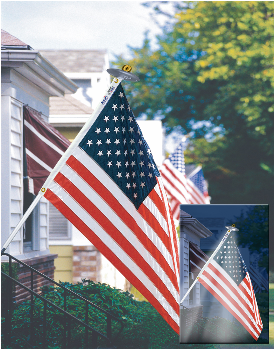 Flag And Lightbox Moreview - Solar Residential Flagpole Light (350x350), Png Download