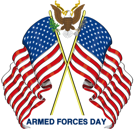 Armed Forces Day American Flags - Armed Forces Day 2018 Usa (450x433), Png Download