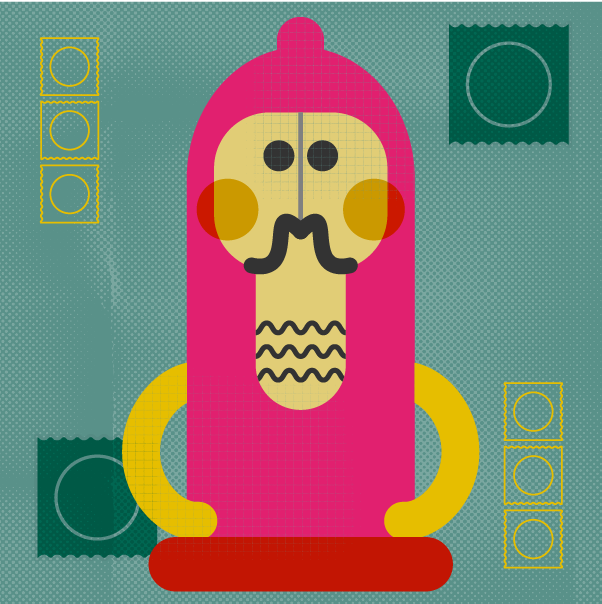 Ccard Condom (602x604), Png Download