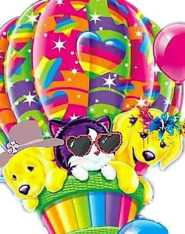 Report Abuse - Lisa Frank Dog (374x474), Png Download
