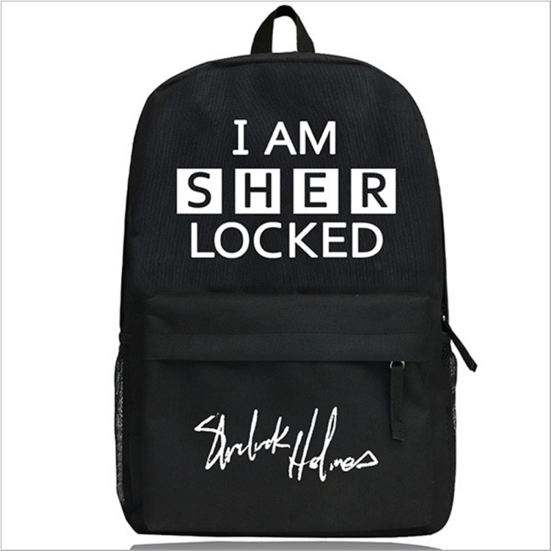 Sherlock Holmes - Sherlock Holmes Backpack Shoulders Bag (800x1200), Png Download