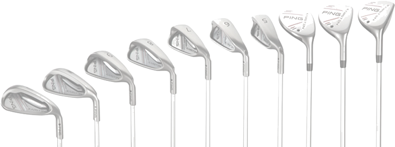 Golf Club Png Image - Ping Men's Karsten Combo Irons #4h,#5h,#6 - Uw Black (800x300), Png Download