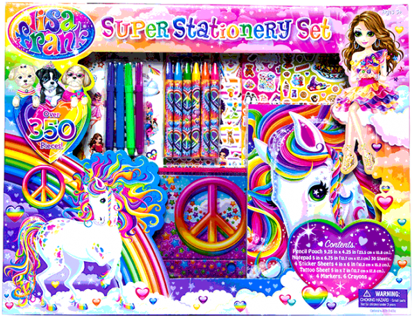 Five Below, Lisa Frank, Stationery Set, - Lisa Frank Makeup Kit (654x654), Png Download