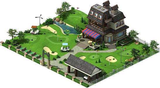 Building Golf Course - Estate (546x303), Png Download