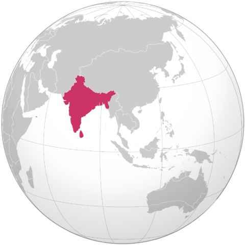 Nav India - Singapore North Korea Map (480x480), Png Download