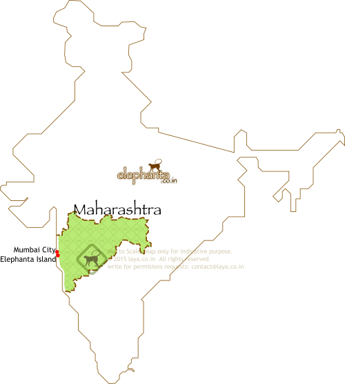 Elephants Island Location Map - Bombay Location In India Map (500x556), Png Download