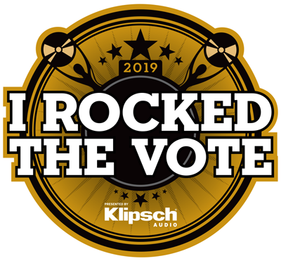 2019 I Rocked The Vote, Presented By Klipsch Audio - Klipsch (400x371), Png Download