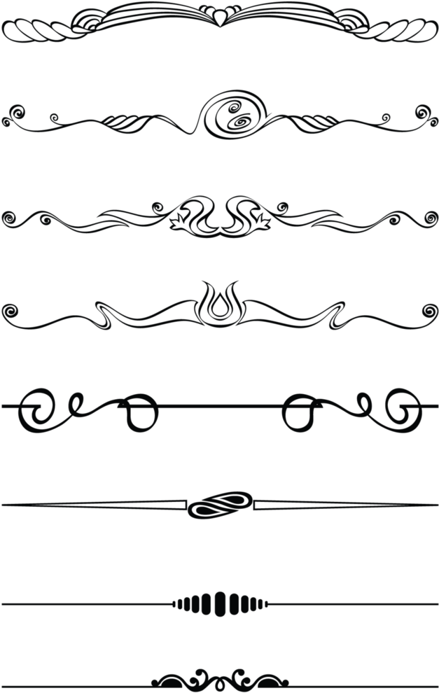 Divider Clipart Design Line - Design Ornaments Png (723x1106), Png Download
