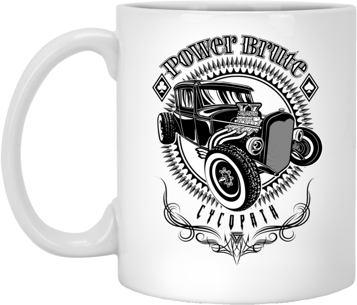 Hot Rod Coffee Mug - 11 Oz Mug (1155x1155), Png Download