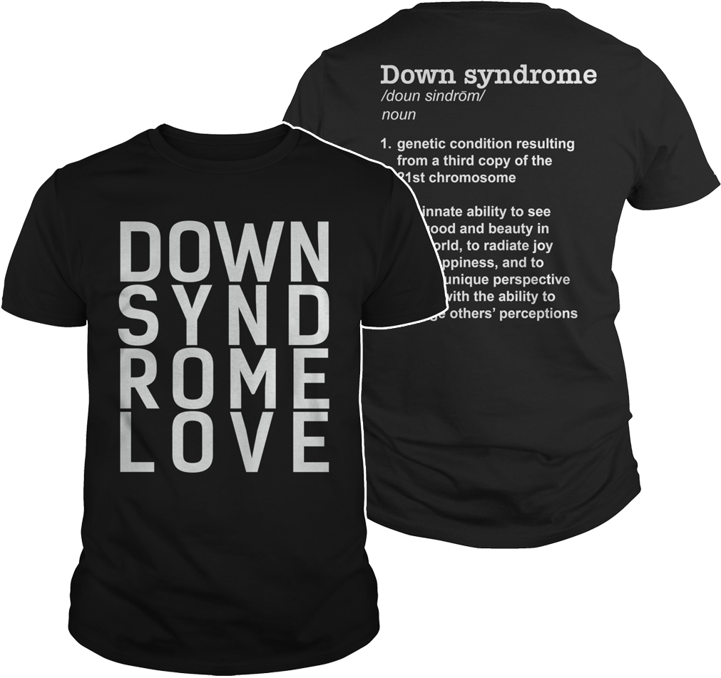 Down Syndrome Definition V Neck Shirt Down Syndrome - Down Syndrome Definition Shirt (1010x1010), Png Download