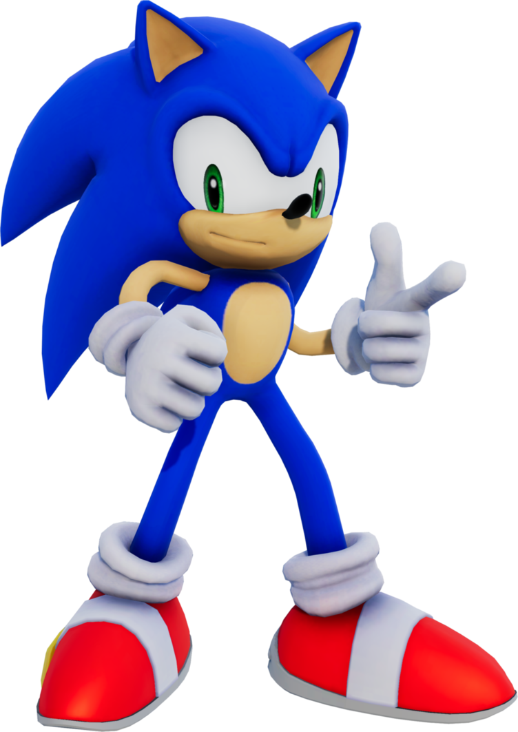 Technology Cartoon Product - Sonic 3d (752x1063), Png Download