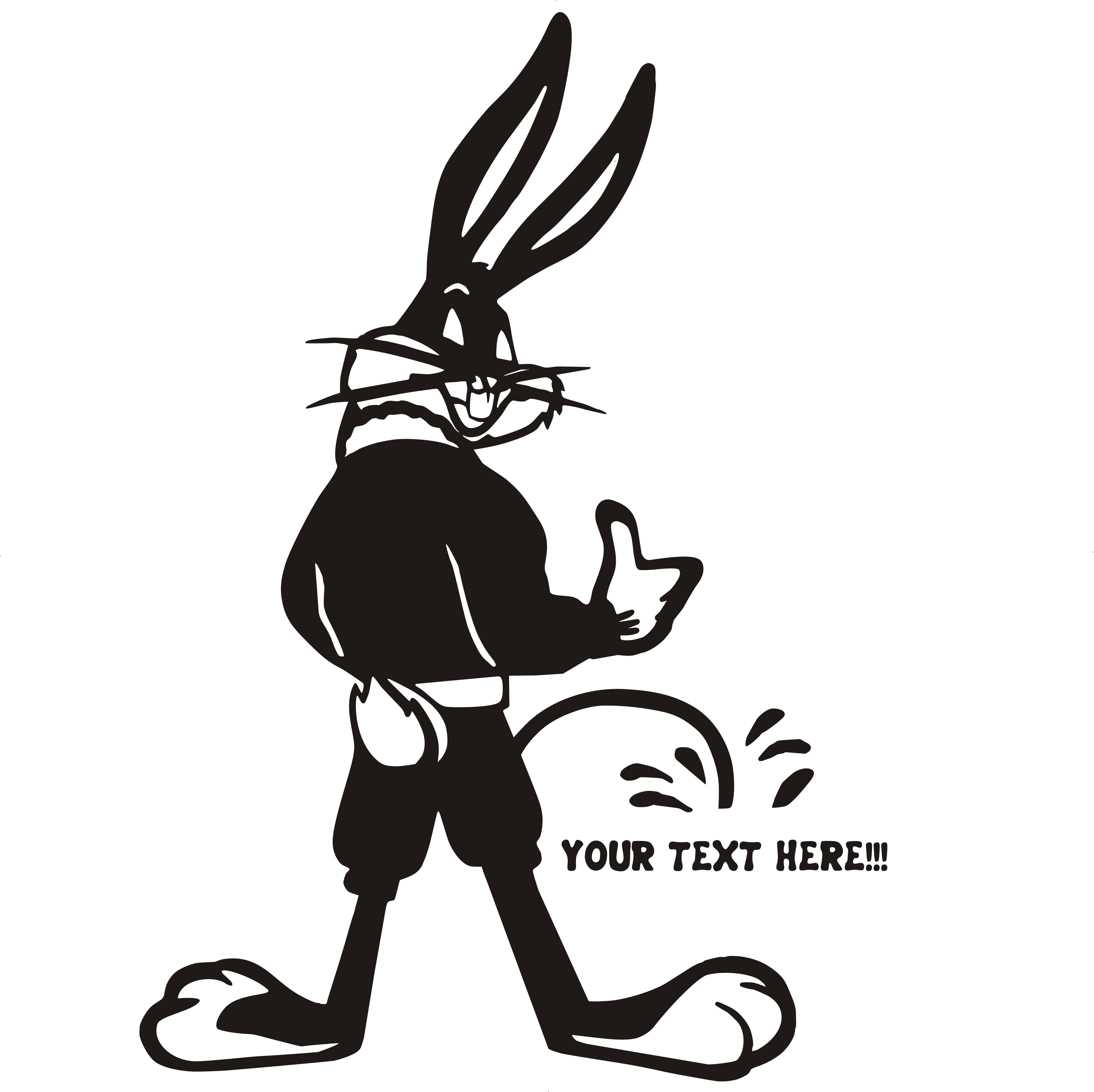 Peeon29 - - Bugs Bunny Peeing (3170x3163), Png Download